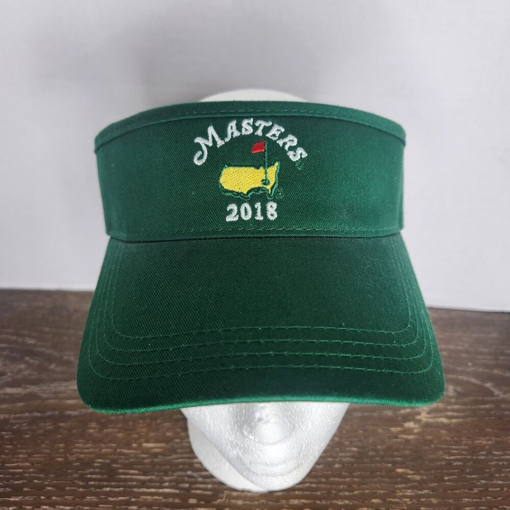 2018 Masters Golf Tournament Green Visor Hat American Needle Adjustable